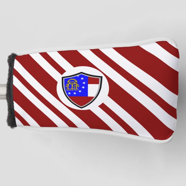 Georgia flag golf head cover (Front)