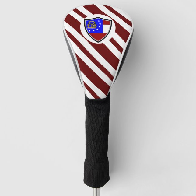 Georgia flag golf head cover (Front)