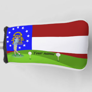 Georgia flag golf head cover