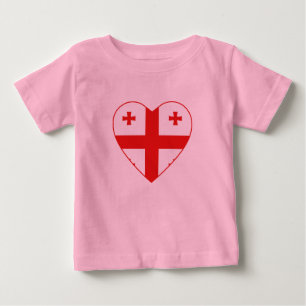 Georgia Flag Heart T-Shirt