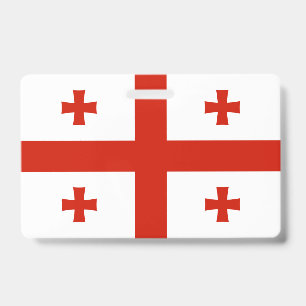 Georgia flag ID badge