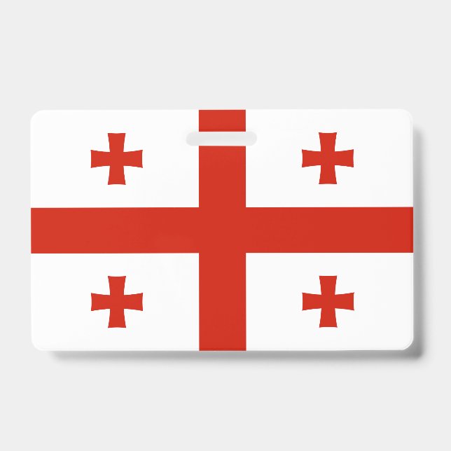Georgia flag ID badge (Front)