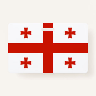Georgia flag ID badge