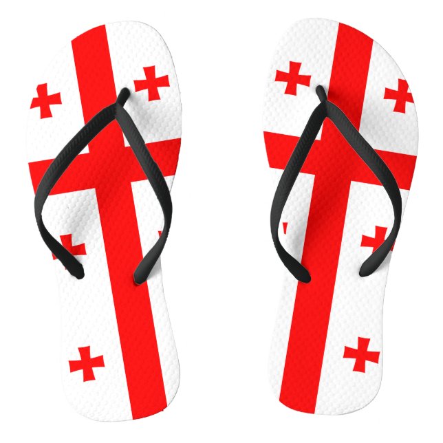 Georgia Flag Jandals (Footbed)