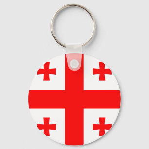 Georgia Flag Key Ring