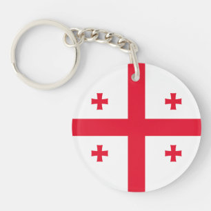 Georgia Flag Key Ring
