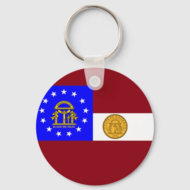 Georgia flag key ring (Front)