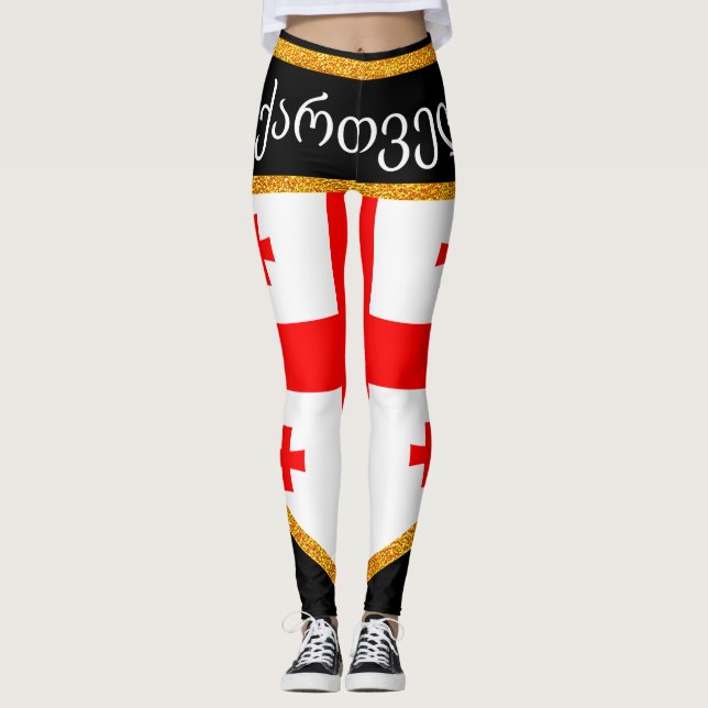 Georgia Flag Leggings (Front)
