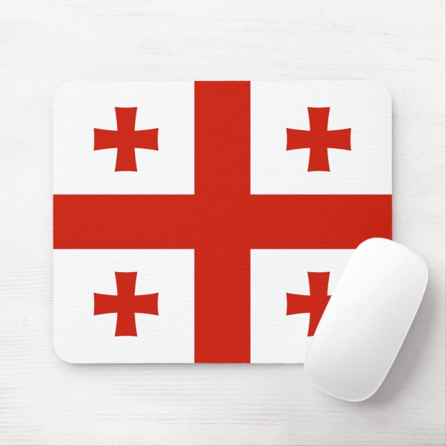 Georgia flag mouse pad (With Mouse)