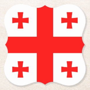 Georgia Flag Paper Coaster