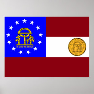 Georgia flag poster