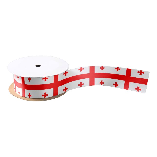 Georgia Flag Satin Ribbon (Spool)