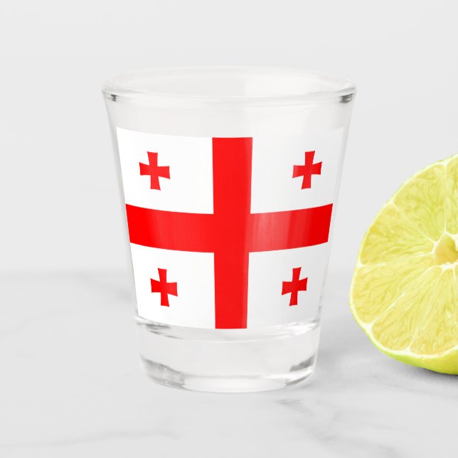 Georgia Flag Shot Glass (Front)