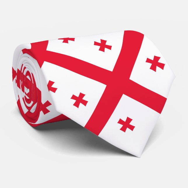 Georgia Flag Tie (Rolled)