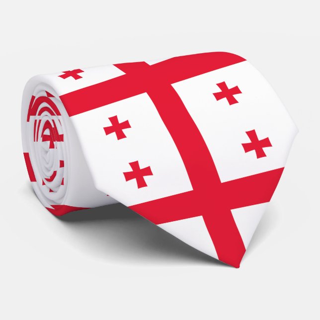 Georgia Flag Tie (Rolled)