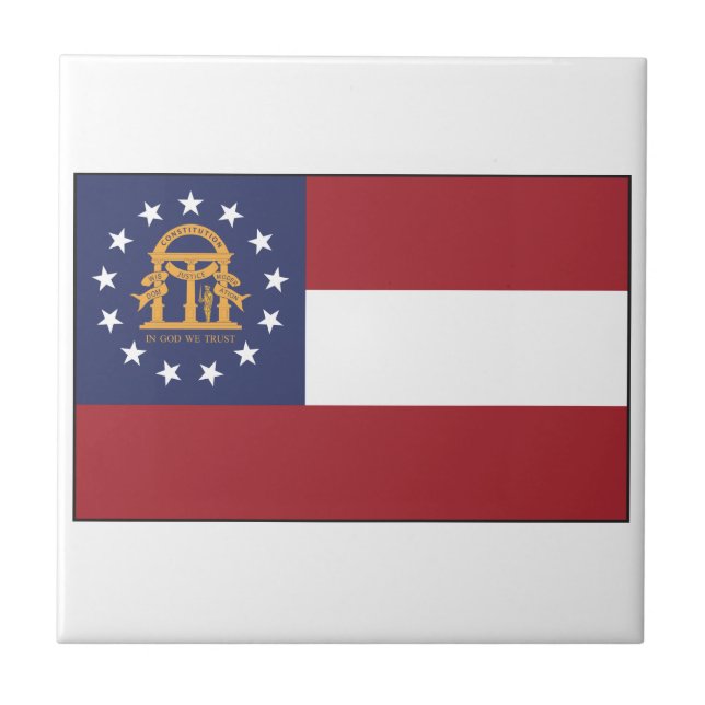 Georgia Flag Tile (Front)
