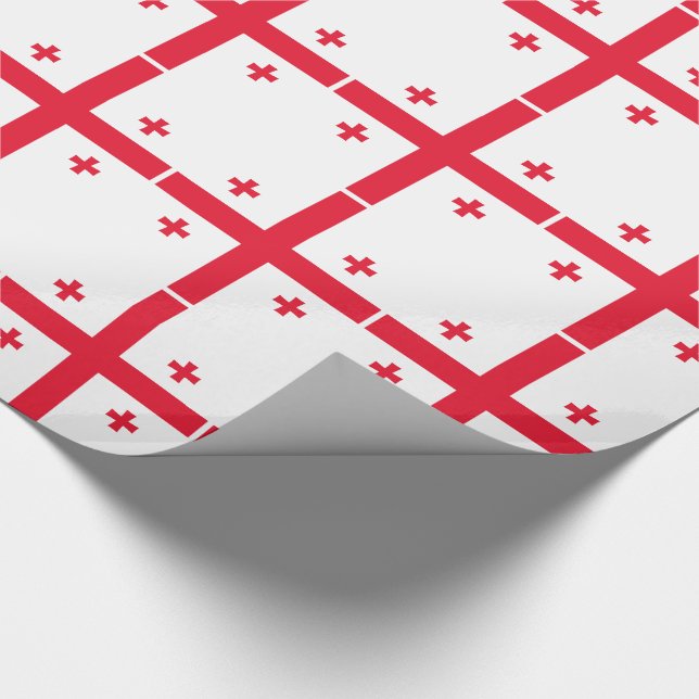Georgia Flag Wrapping Paper (Corner)