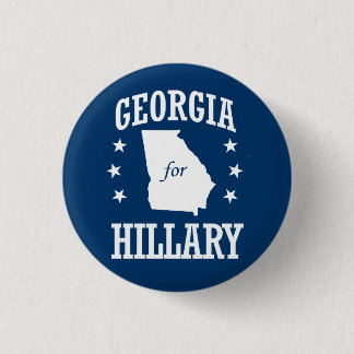 GEORGIA FOR HILLARY 3 CM ROUND BADGE