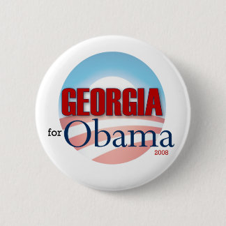 Georgia for Obama 6 Cm Round Badge