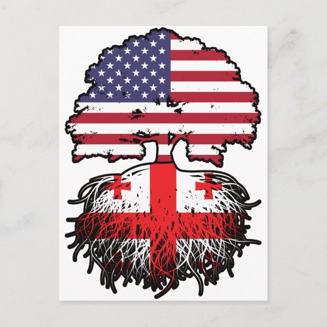 Georgia Georgian American USA United States Postcard (Front)