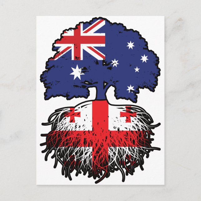 Georgia Georgian Australian Australia Tree Roots Postcard (Front)