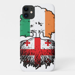 Georgia Georgian Irish Ireland Tree Roots Flag Case-Mate iPhone Case