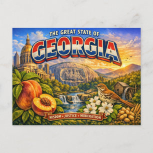 Georgia Greetings Postcard 