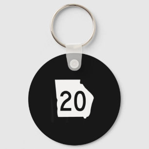 Georgia Highway 20 Sign Ga-20 State Hwy  Key Ring