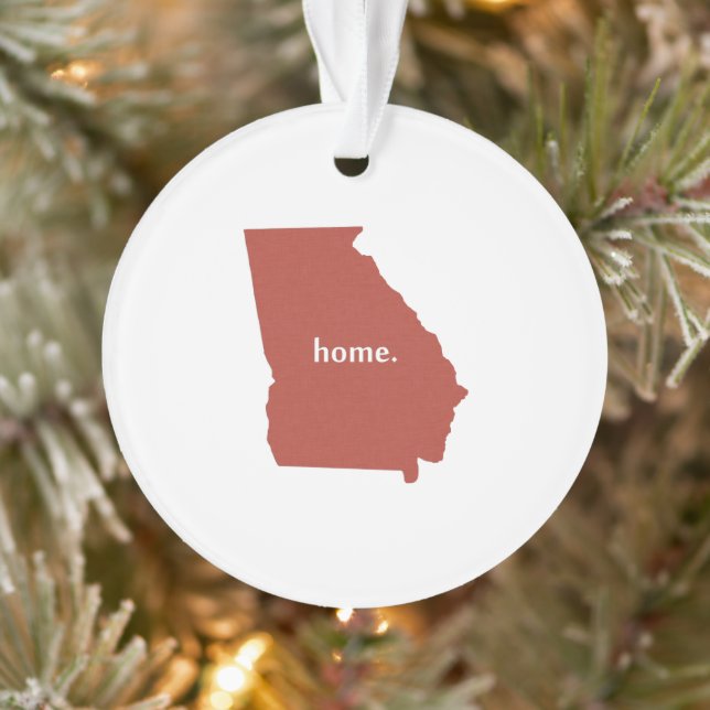 Georgia home silhouette state map ornament (Tree)