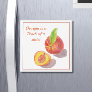 Georgia Is A Peach Of A State Peach Magnet