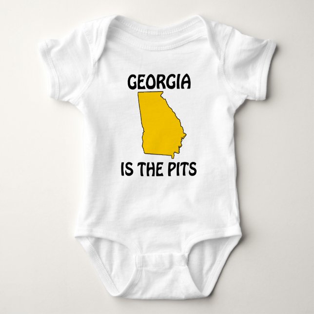 Georgia - Is The Pits Baby Bodysuit (Front)