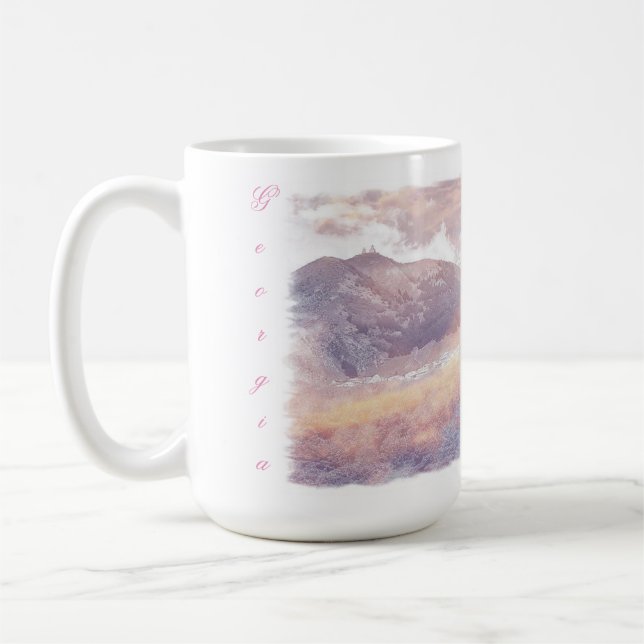 Georgia Kazbegi Architecture Nature Mug Cup (Left)