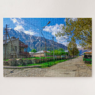 Georgia Kazbegi Stepantsminda Gergeti Nature Jigsaw Puzzle