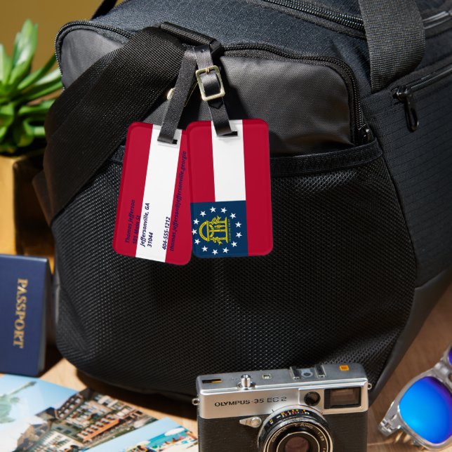 Georgia Luggage Tag (Front & Back)