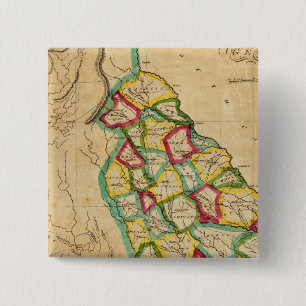 Georgia Map 15 Cm Square Badge