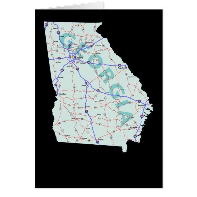 Georgia Map Card (Front)