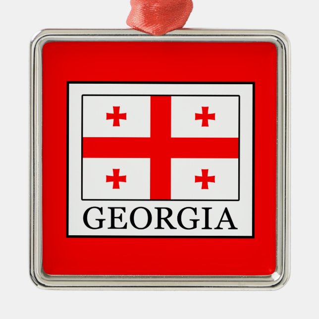Georgia Metal Tree Decoration (Front)