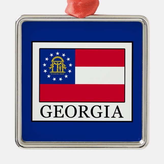 Georgia Metal Tree Decoration (Front)