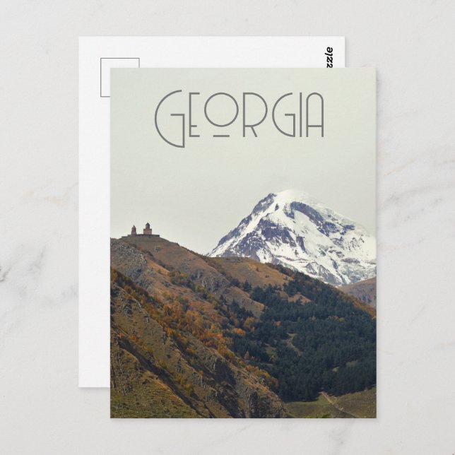 Georgia, mount Kazbegi Postcard (Front/Back)