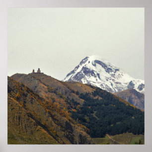 Georgia, mount Kazbegi Poster