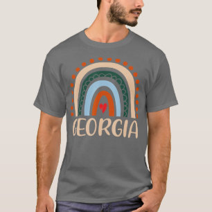 Georgia Name Personalised Funny Women Rainbow Geor T-Shirt