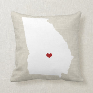 Georgia New Home State Throw Pillow 16" x 16"