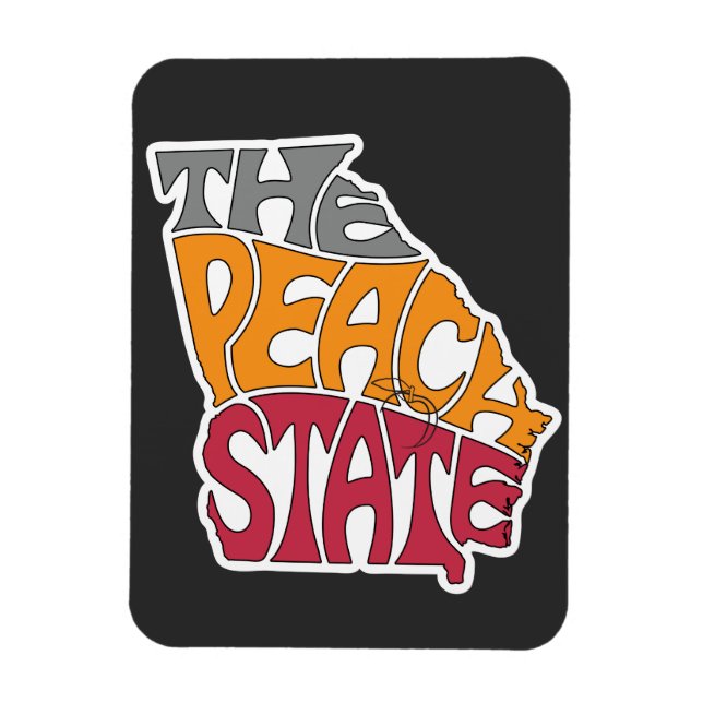 Georgia Nickname Word Art Magnet (Vertical)