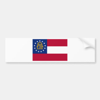 Georgia Official State Flag Bumper Sticker