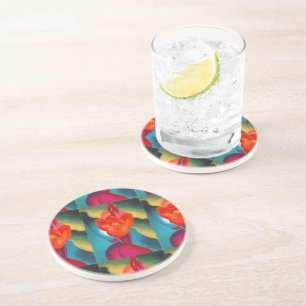 Georgia O'Keefe 1919 Red Canna Coaster