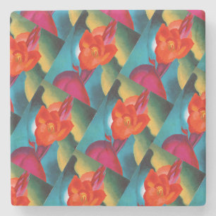 Georgia O'Keefe 1919 Red Canna Stone Coaster