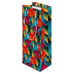 Georgia O'Keefe 1919 Red Canna Wine Gift Bag