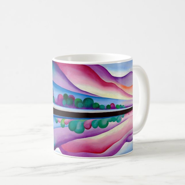Georgia O'Keeffe, Lake George Reflection (1921) Coffee Mug (Front Right)