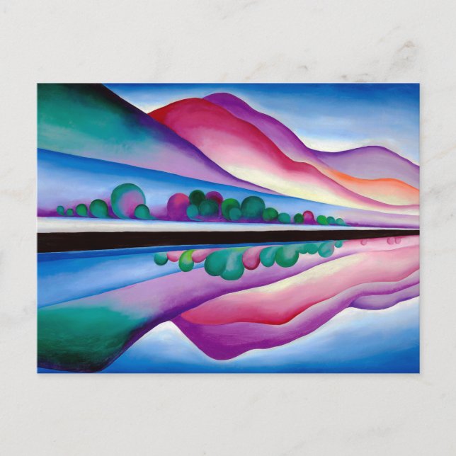 Georgia O'Keeffe, Lake George Reflection (1921) Postcard (Front)