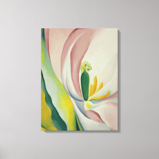 Georgia O'Keeffe - Pink tulipe Canvas Print